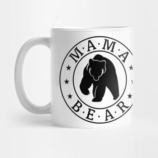 Mama Bear Black Mug